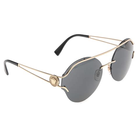 versace rimless round sunglasses|versace prescription glasses men's.